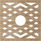 Ekena Millwork Chevron Wood Fretwork Pierced Ceiling Medallion, Red Oak, 28"OD x 7 1/4"ID x 1/4"T CMWP28X28X0250CHRO - alternate 4